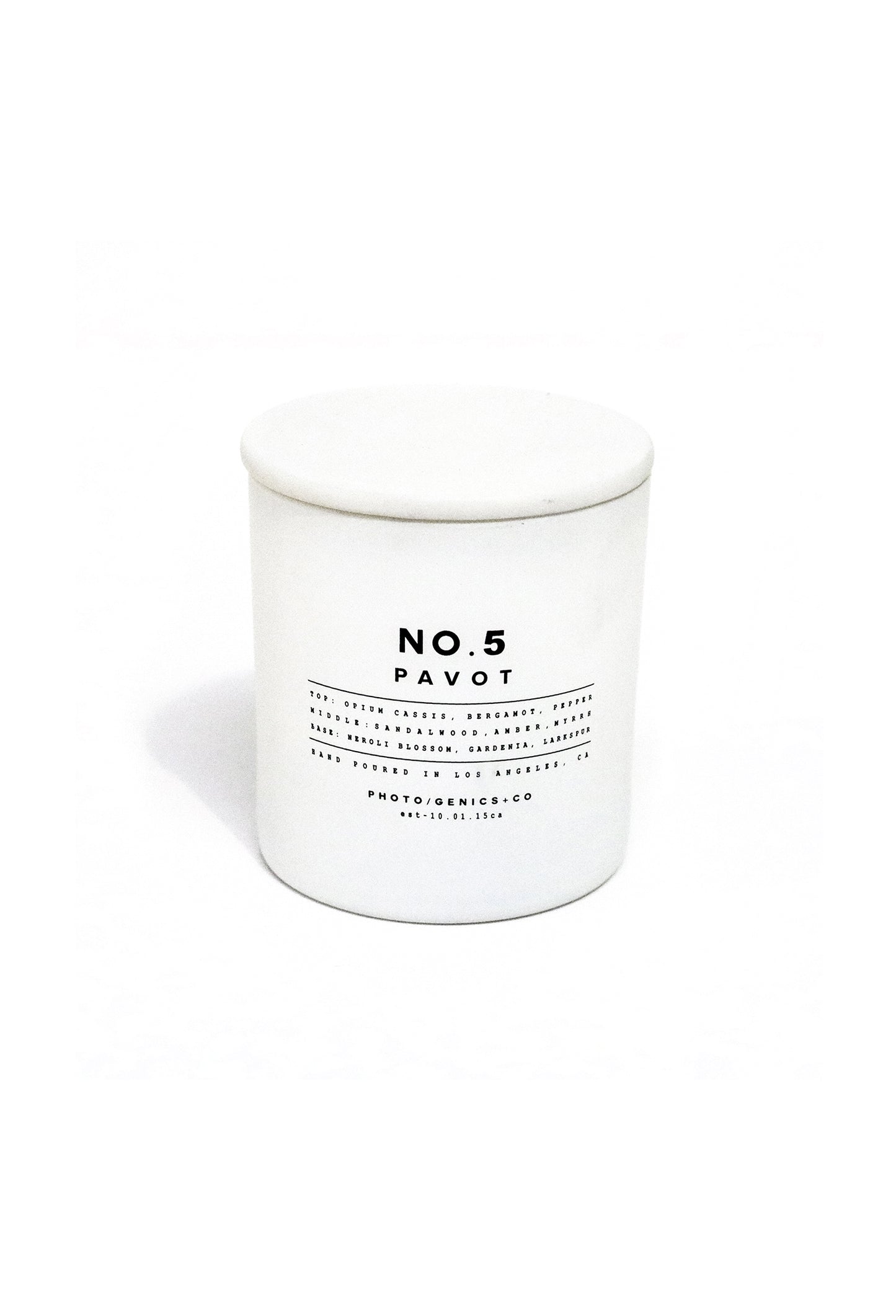 NO.O5 PAVOT GLASS CANDLE