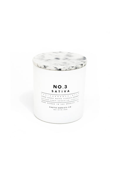 NO.3 SATIVA GLASS CANDLE