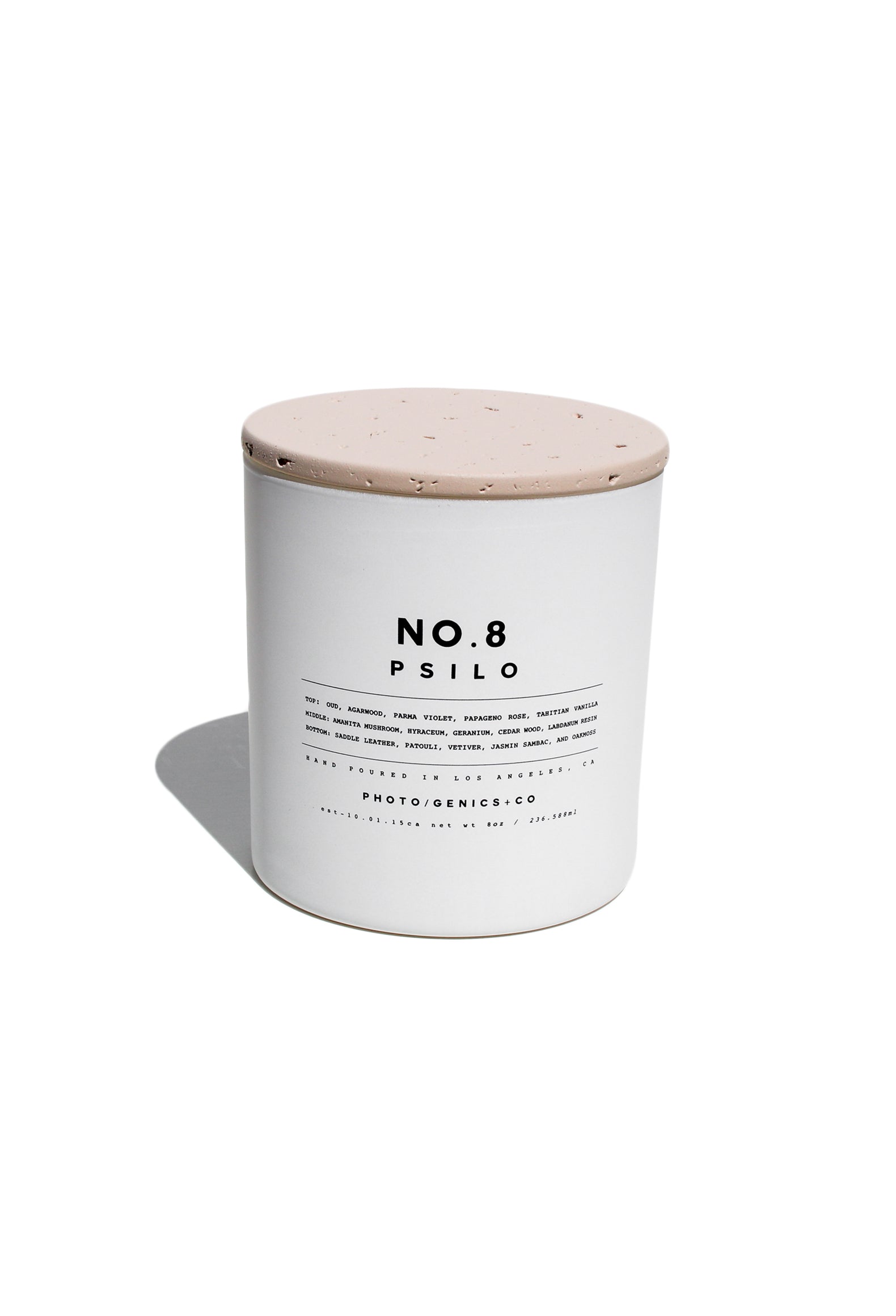 NO.8 PSILO GLASS CANDLE – Photogenics + Co